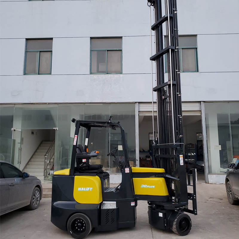 nueva entrega de Nalift carretillas elevadoras para pasillo estrecho 3000kg 12,4 m. 